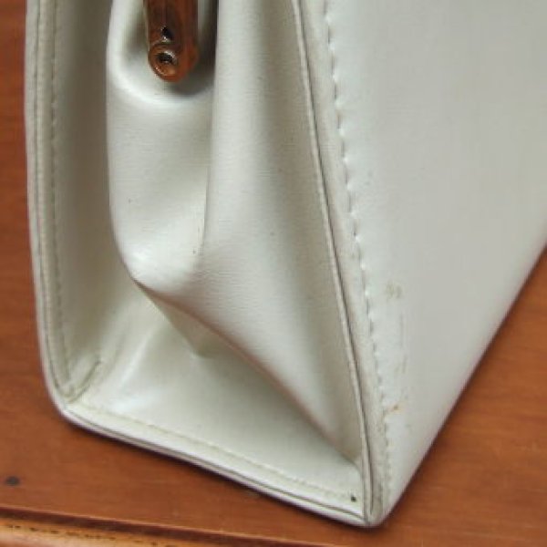 画像4: Vintage white hand bag (4)