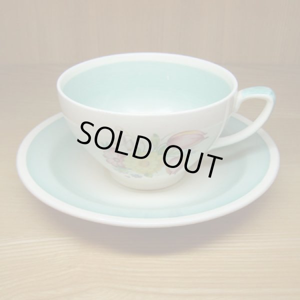画像1: SUSIE COOPER "Swansea Spray" tea cup and saucer (1)