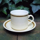 画像: Crown Lynn tea cup and saucer from New Zealand