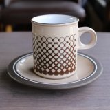 画像: Hornsea "Coral" coffee cup and saucer