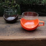 画像: Vintage glass cup with holder from Europe