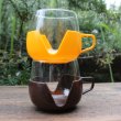画像2: Vintage glass cup with holder from Europe (2)