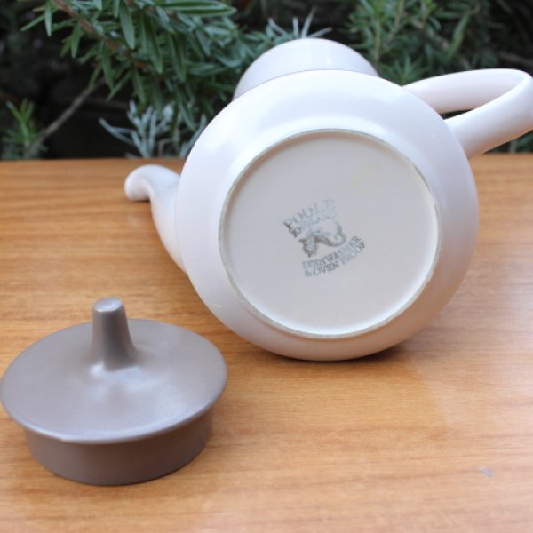画像4: Poole pottery "Mushroom and Sepia" large tea pot (4)