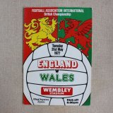 画像: Football programme  "England vs Wales" 1977