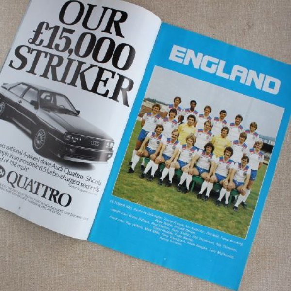 画像5: Football programme  "England vs Hungary" 1981 (5)