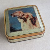 画像: Afghan Hound dog vintage tin