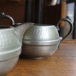 画像5: Antique pewter milk pitcher and sugar pot made in Sheffield (5)