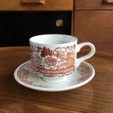 画像: Broadhurst "Grosvenor" tea cup and saucer design Kathie Winkle