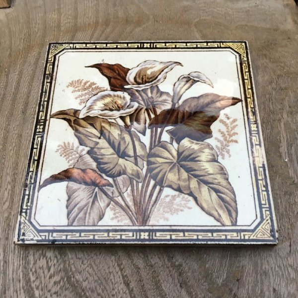 画像1: Antique tile from England (1)