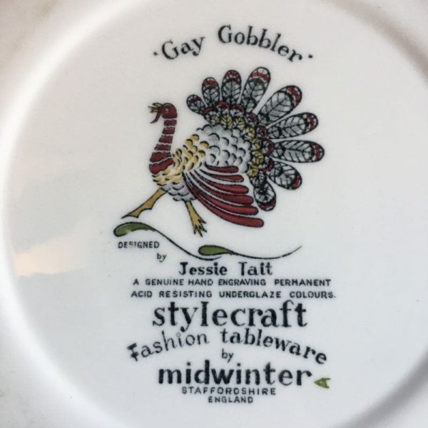 画像4: Midwinter "Gay Gobbler" large plate designed by Jessie Tait (4)
