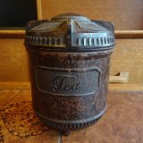 画像: Bakelite antique tea jar/canister from England