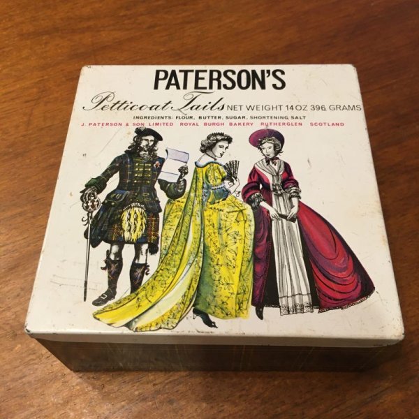 画像1: PATERSON'S shortbread petticoat tails vintage tin (1)