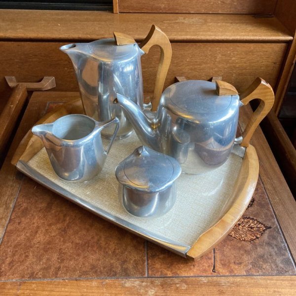 画像1: vintage Piquot ware tea set (1)