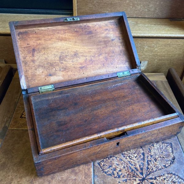 画像1: Antique wooden box (1)