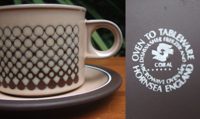画像: Hornsea "Coral" tea cup and saucer