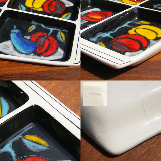画像: modern ceramic tray from Italy