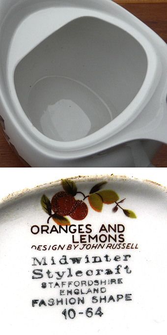 画像: Midwinter "Oranges and Lemons" tea pot
