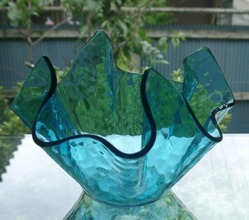 画像1: CHANCE glass ornament/ハンカチ型 (1)